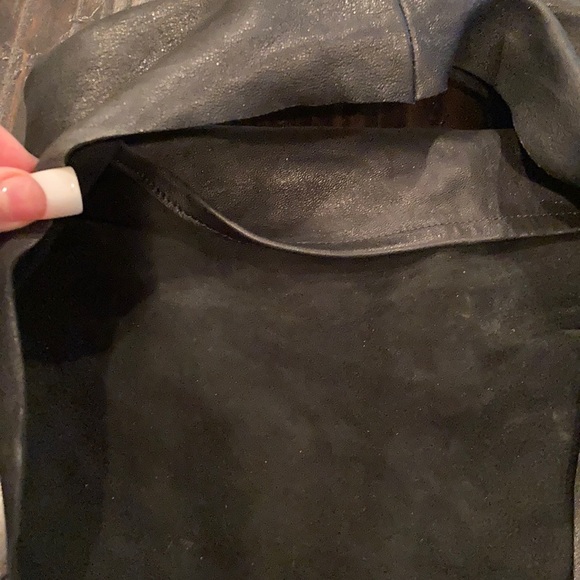 LEATHER BANDANA!! Black. Custom made. - Picture 4 of 9